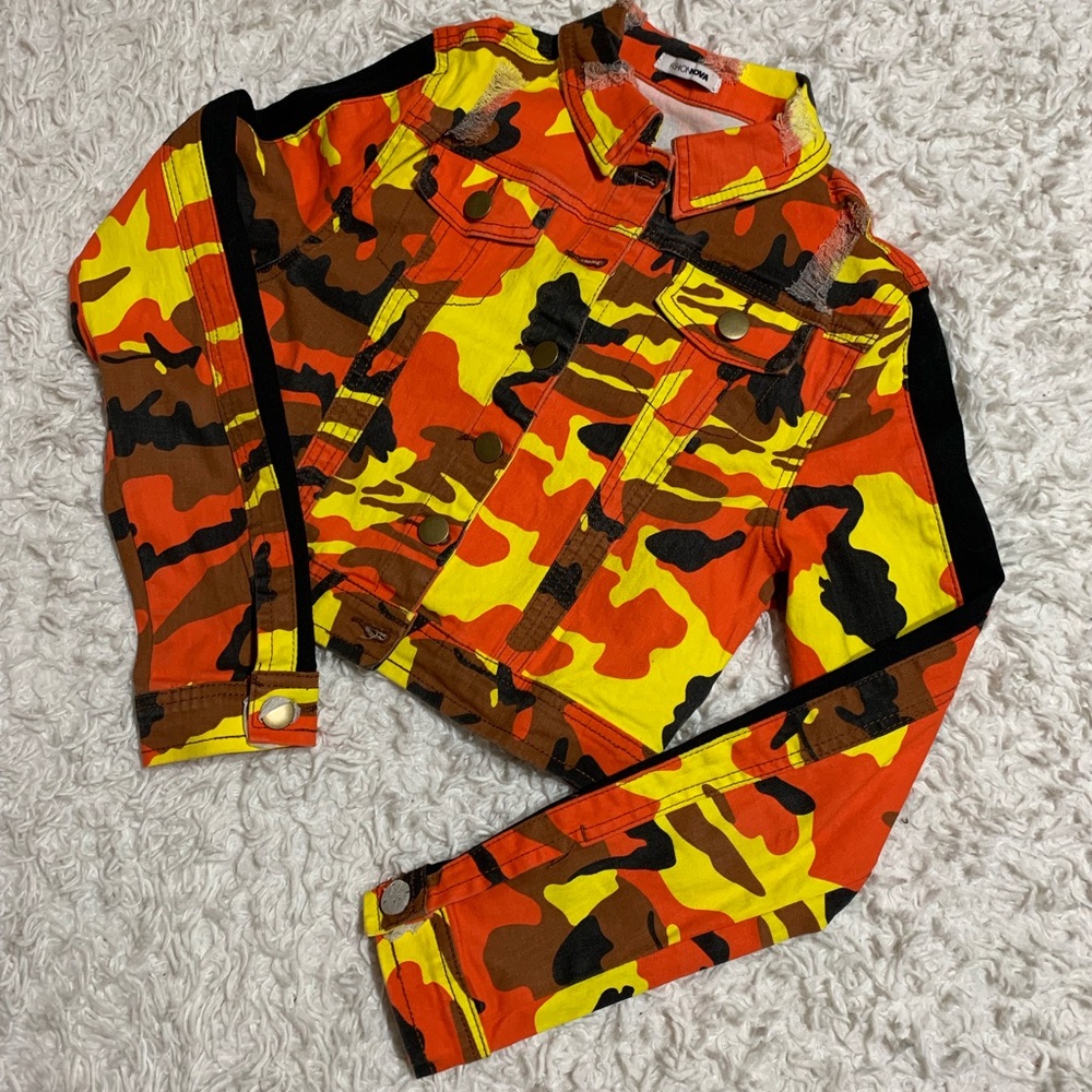 🔥 5/$25 Fashion Nova Camouflage Crop Jacket. SM